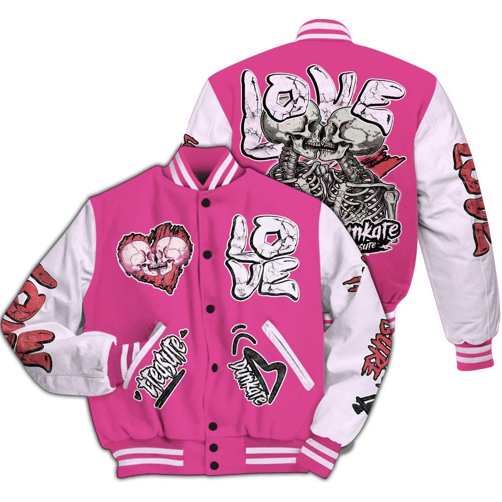 Varsity Jacket To Match KD 4 Aunt Pearl - Skull Bear All Over Print