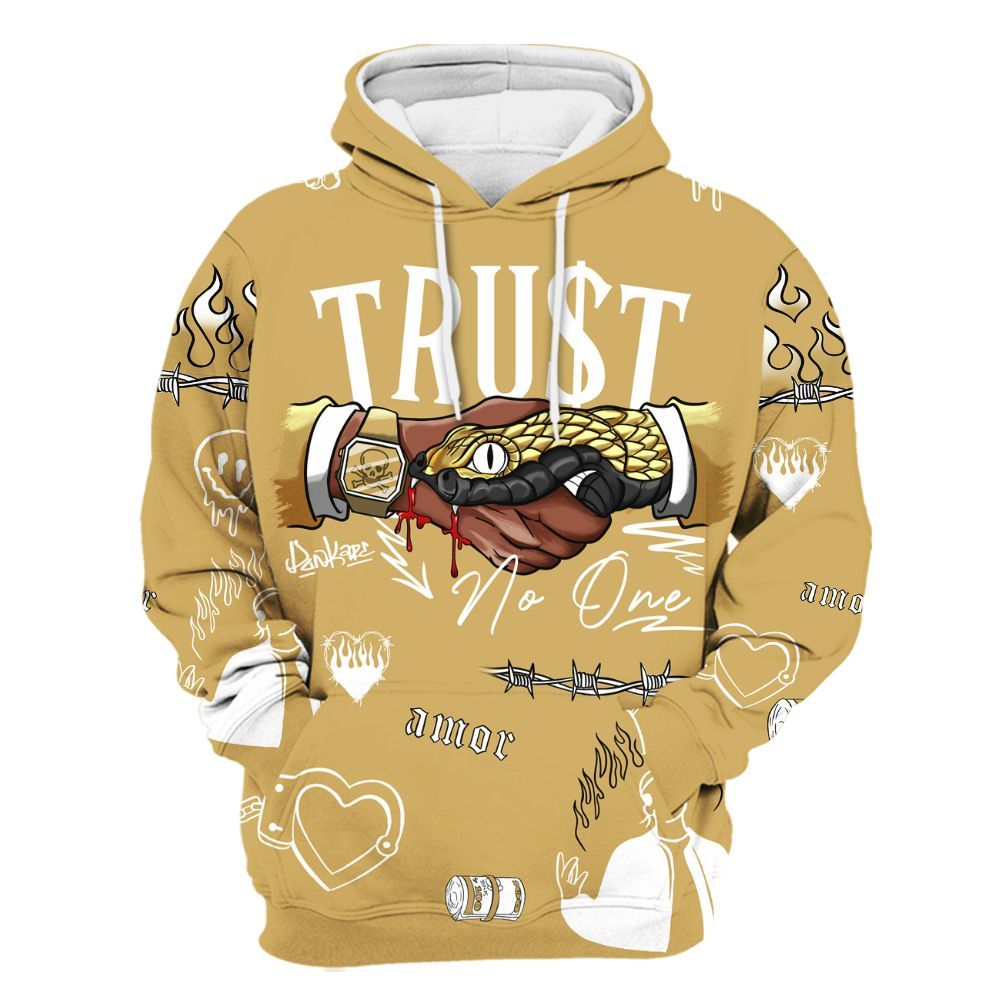 Hoodie To Match Craft Paris 6s Varsity Jacket, Snake Trust No One All Over Print