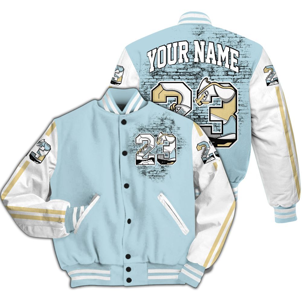 Varsity Jacket To Match Low Year Of The Snake 11s - Custom Name Number 23 5s All Over Print