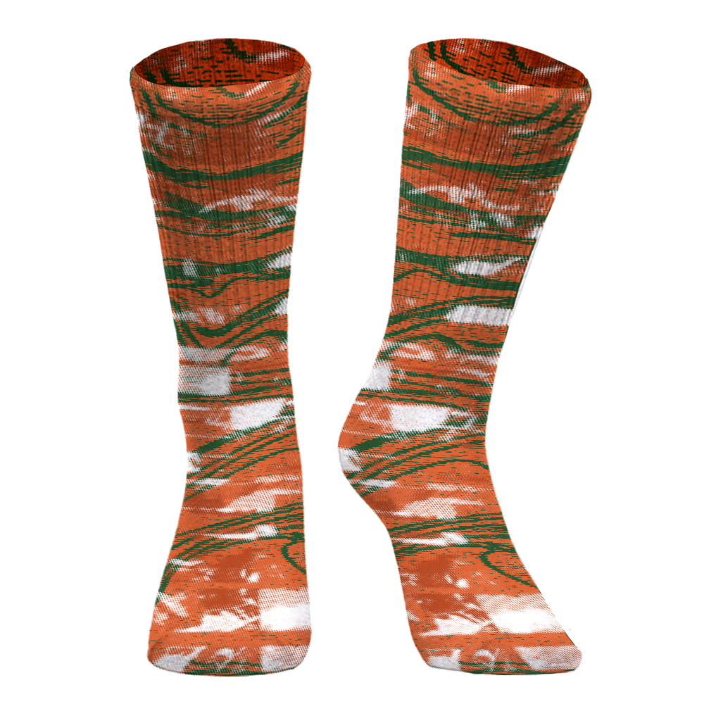 Sock To Match Low Miami 5s - Blurry Abstract Graphic Unisex