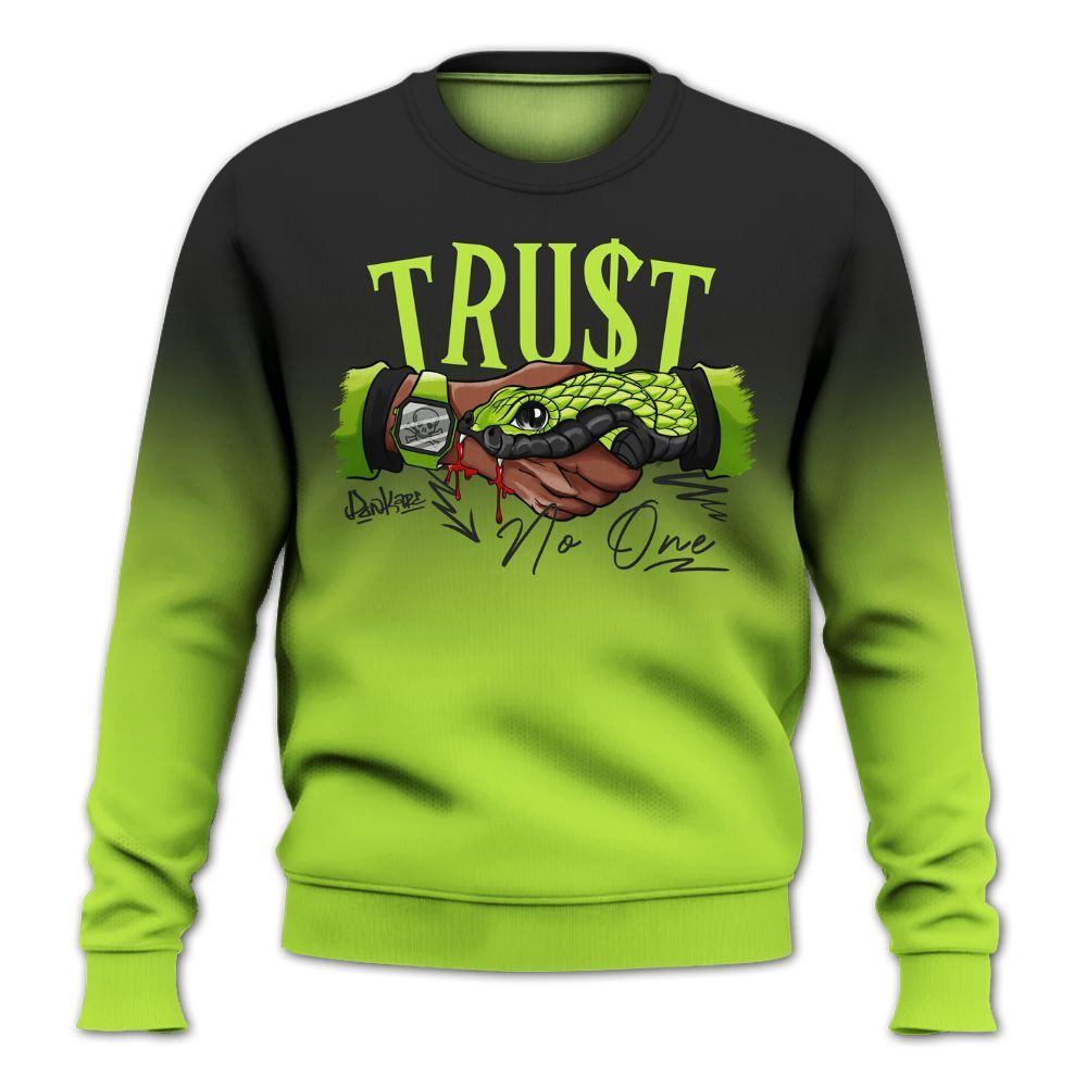 Sweatshirt To Match Air Force 1 Low Dance Volt - Snake Trust No One Drip All Over Print