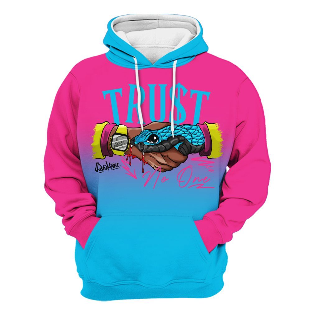 Hoodie To Match Tokyo Nights Stewie 3s - Snake Trust No One Drip All Over Print