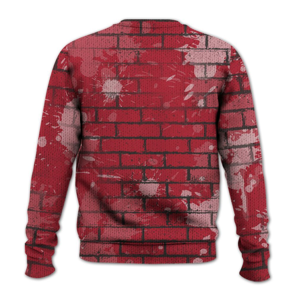 Knitted Sweater To Match Black Toe 14s - Allen Answer Skeleton Brick