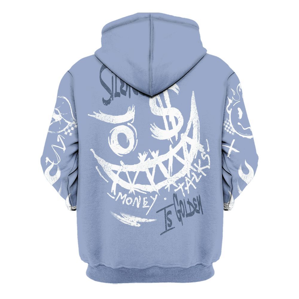 Hoodie To Match Retro Blue Grey 13s - Mouth Burning Street Style All Over Print