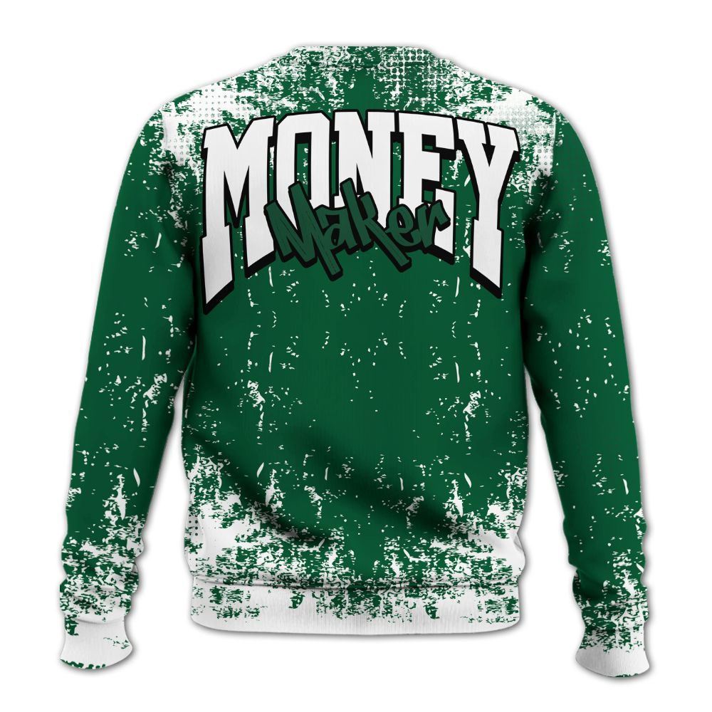 Sweatshirt To Match High Gorge Green 1s - Move In Silence Money Street Retro All Over Print