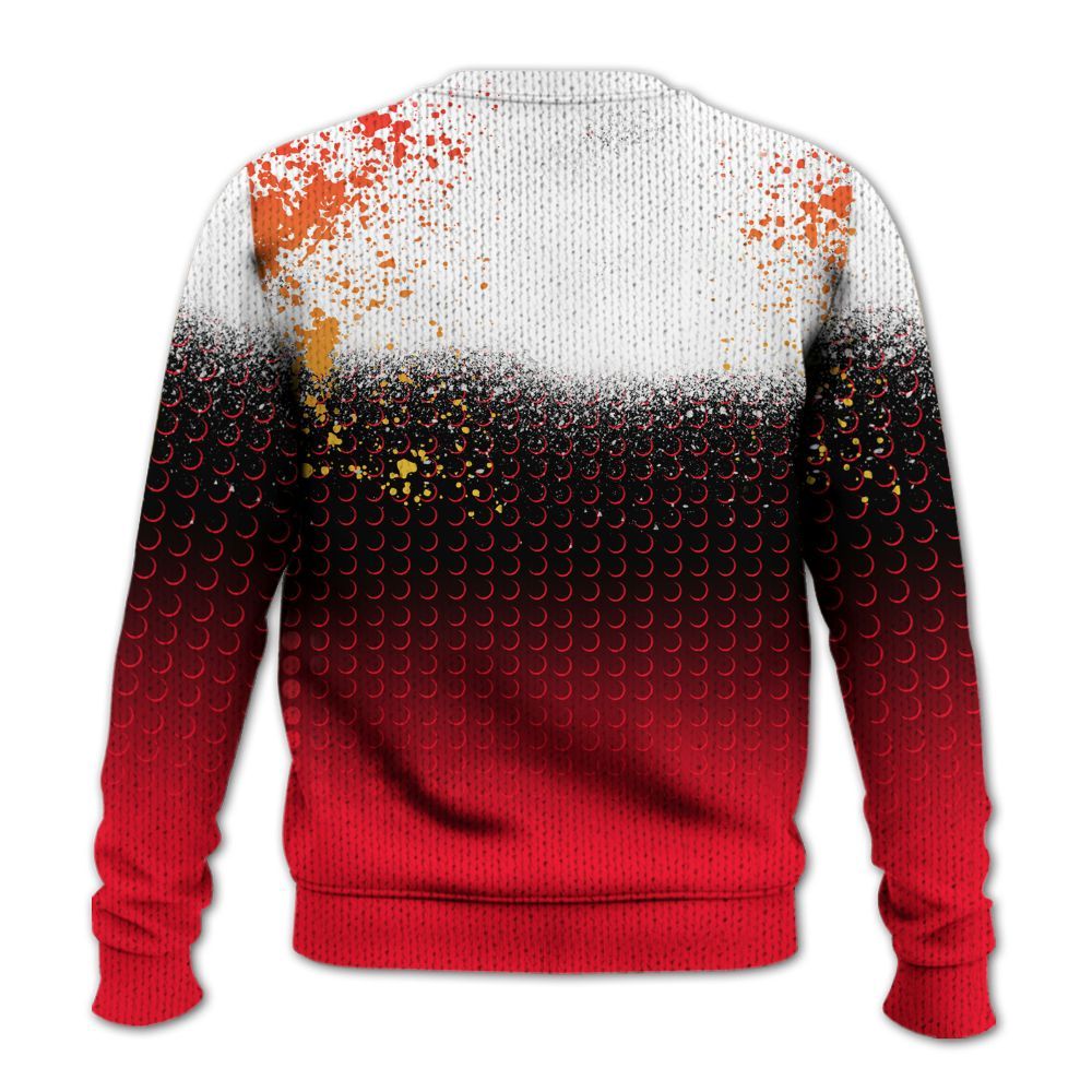 Knitted Sweater To Match KD 18 Air Bakin - Halftone Time Is Money