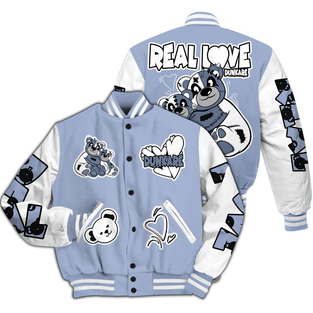 Varsity Jacket To Match Retro Blue Grey 13s - Sincere Fondness Bear All Over Print
