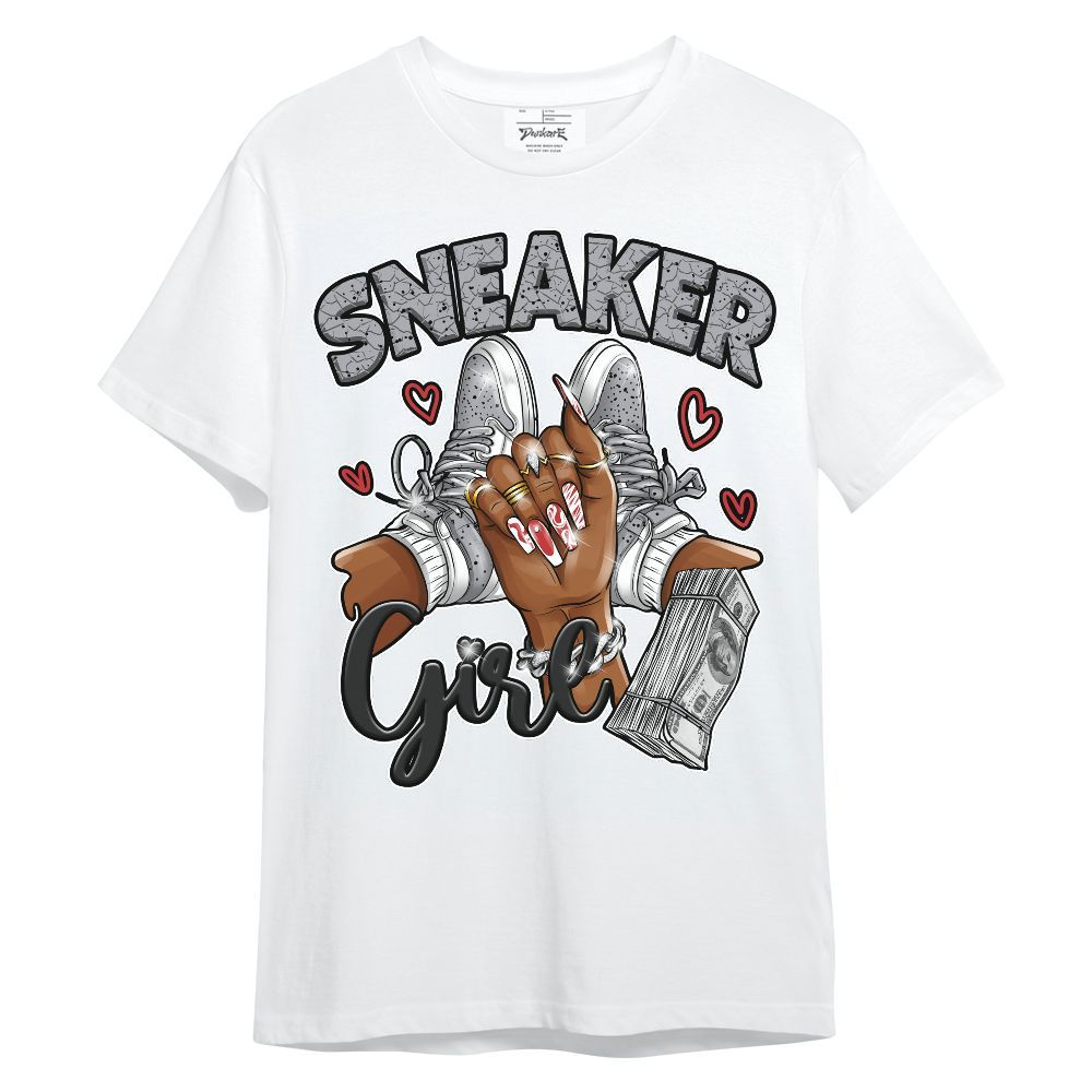 Shirt To Match White Cement 4s - Sneakerz Girlz Graphic