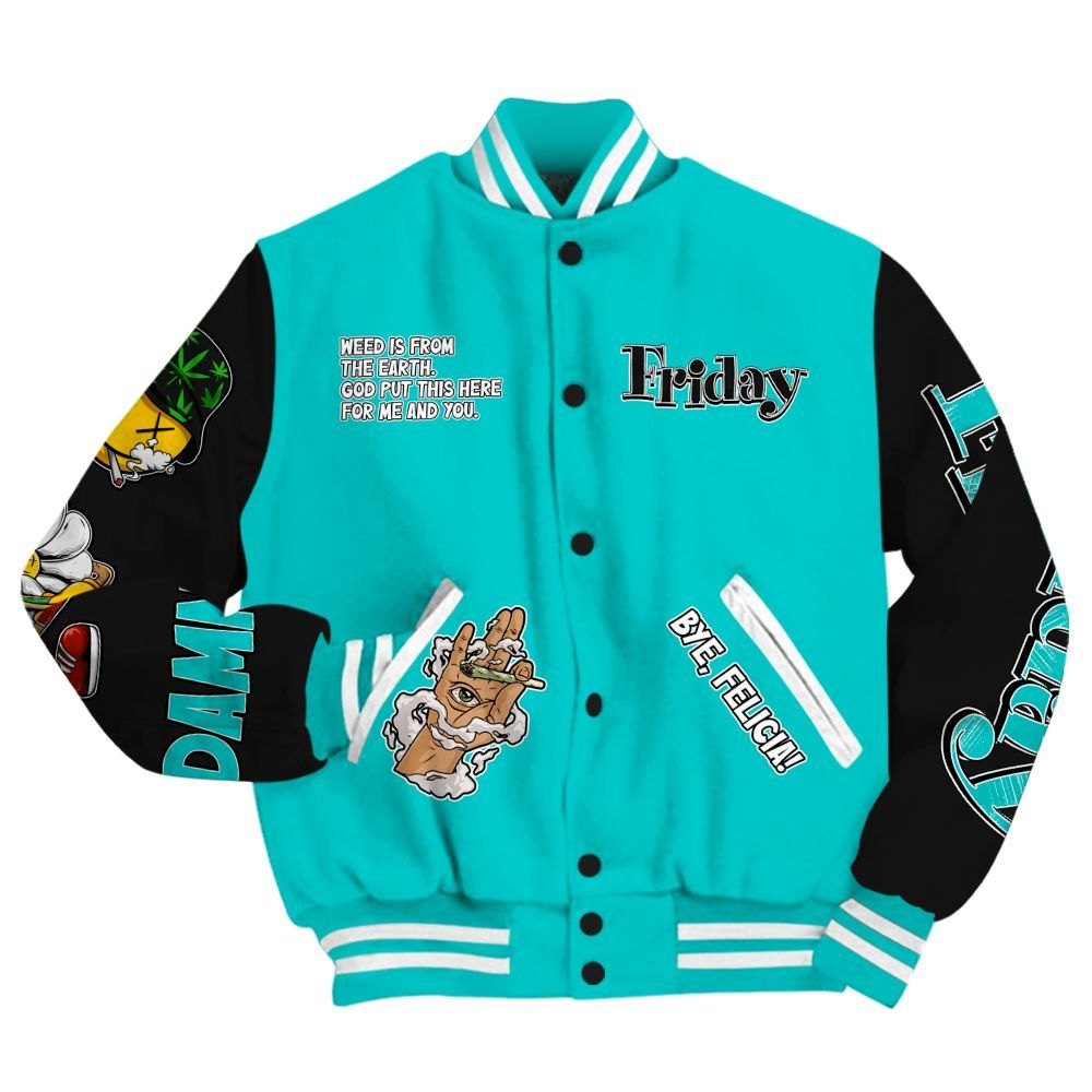 Varsity Jacket To Match Air Griffey Max 1 Freshwater - Friday Sneaker Stress Style All Over Print