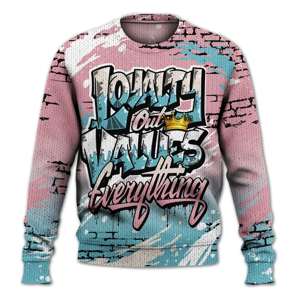 Knitted Sweater To Match Doernbecher 6s - Values Of Loyalty Drip