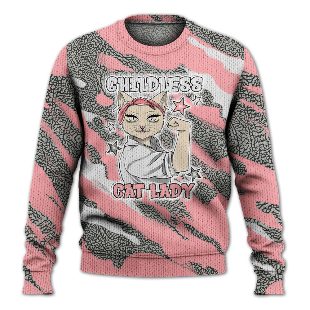 Knitted Sweater To Match Retro Wings 3s - Childless Kat Lady