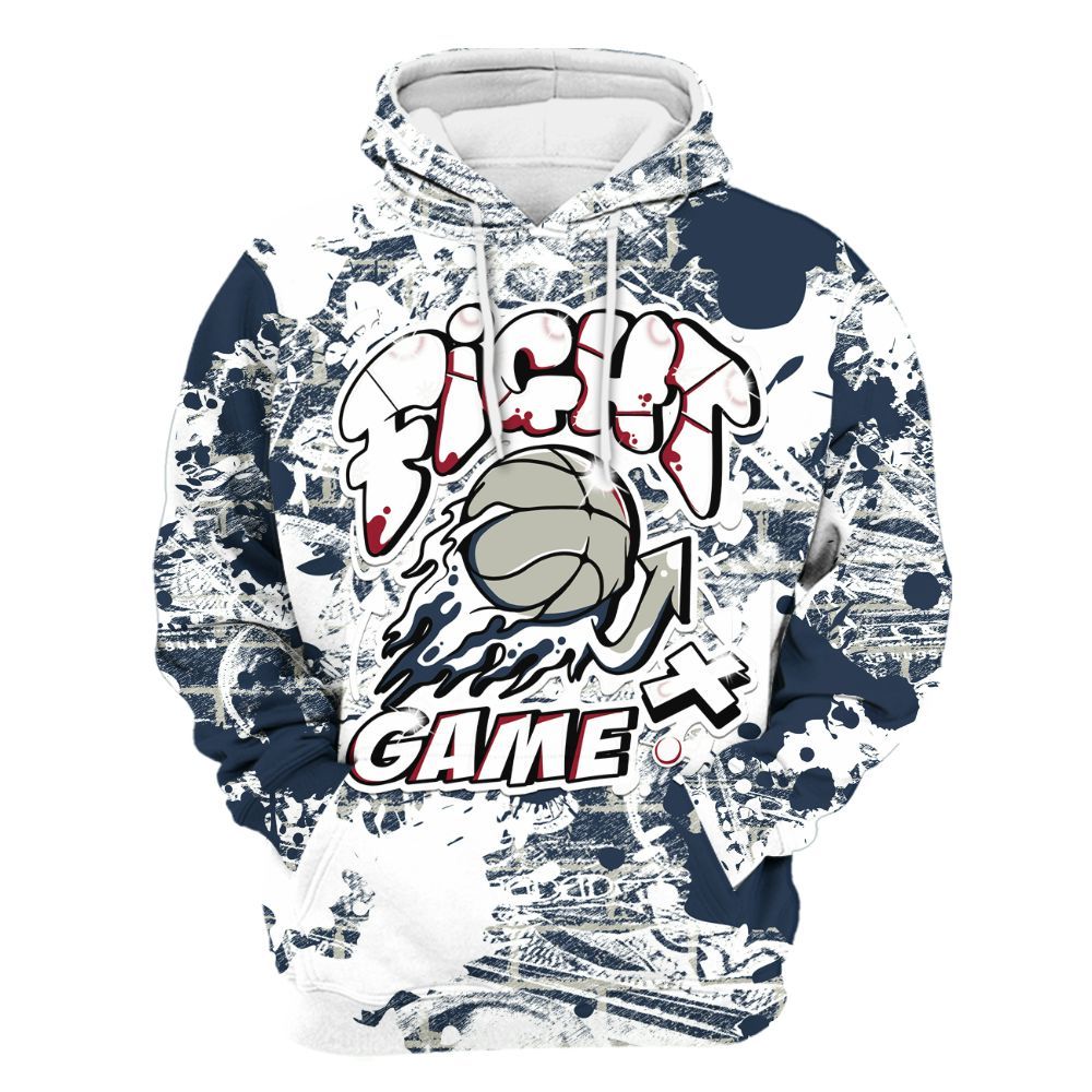 Hoodie To Match Navy Blue 2024 6s - Fighter Games Graphic Street Art All Over Print