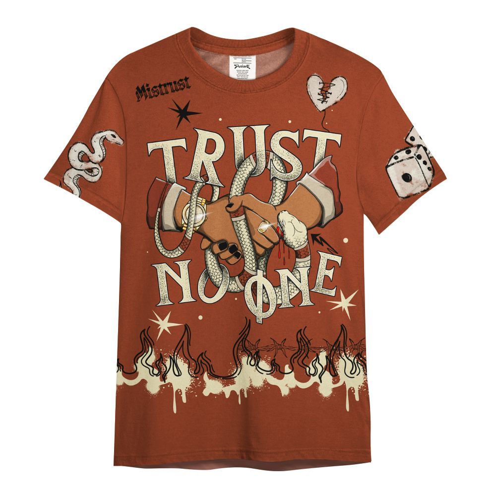 Shirt To Match Retro Eastside Golf 12s - Trust No One Snake-Bite Doodle Crayon All Over Print