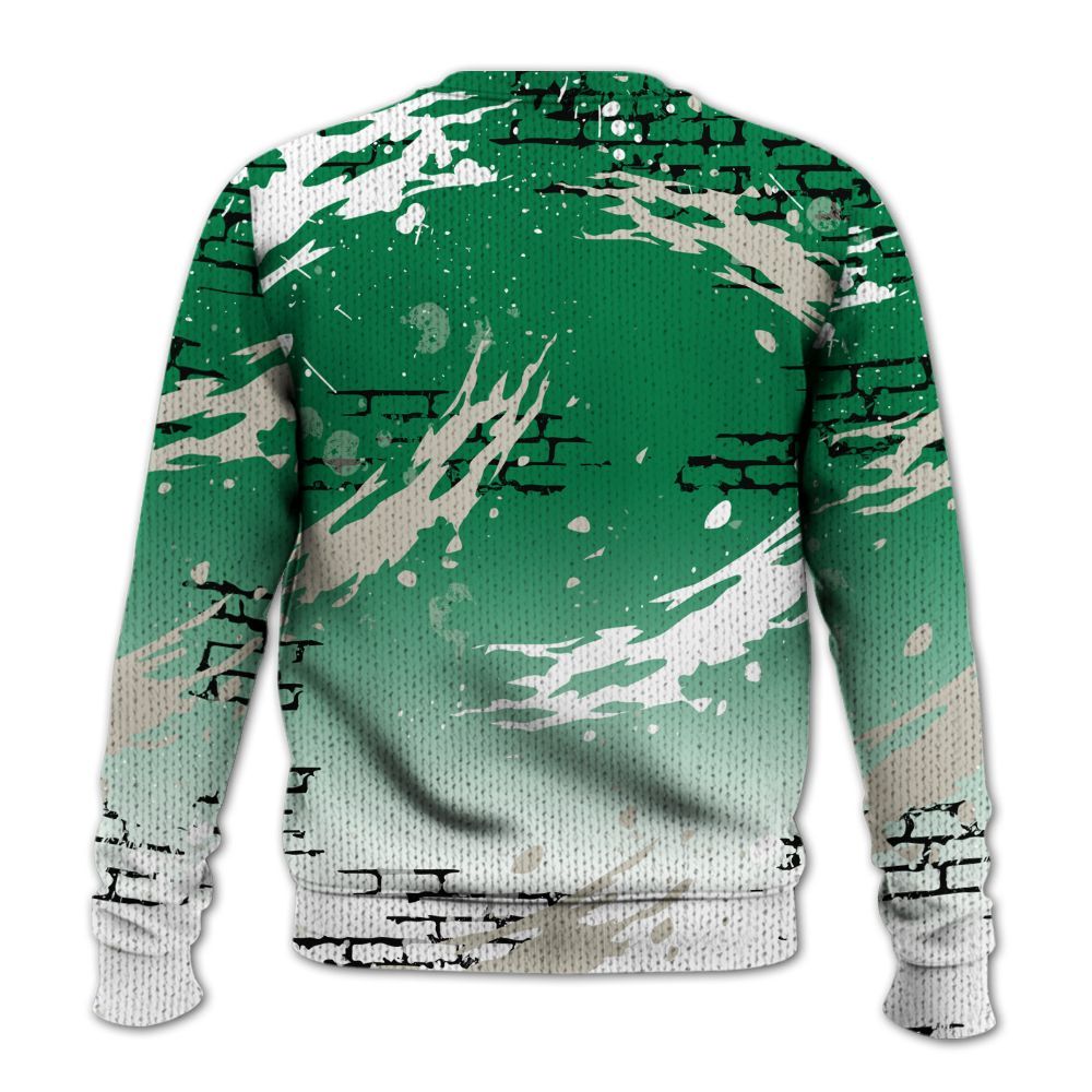 Knitted Sweater To Match Lucky Green 2s - Values Of Loyalty Drip