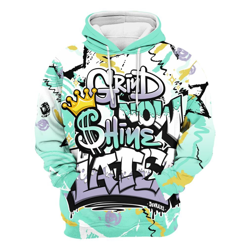 Hoodie To Match Dunk Low Easter 2026 - Grind Shine Later Drip All Over Print
