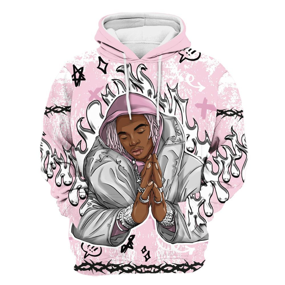 Hoodie To Match Orchid 4s - Trappin' Unique Graphics All Over Print