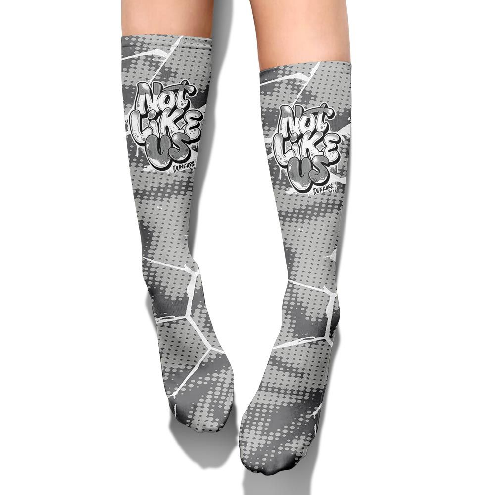 Sock To Match Retro Wet Cement 4s - None Like Us Graphic