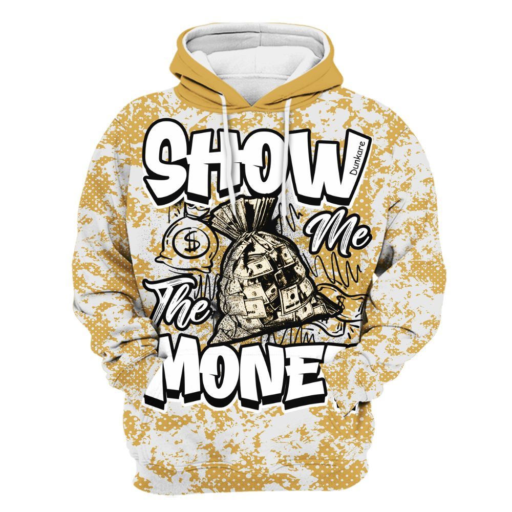 Hoodie To Match Retro Light Ginger 14s - Show Me The Money Retro All Over Print