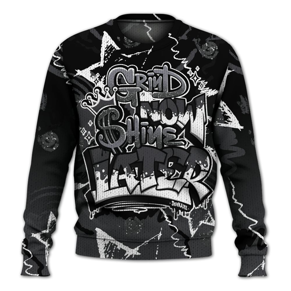 Knitted Sweater To Match Fear 4s - Grind Shine Later Drip