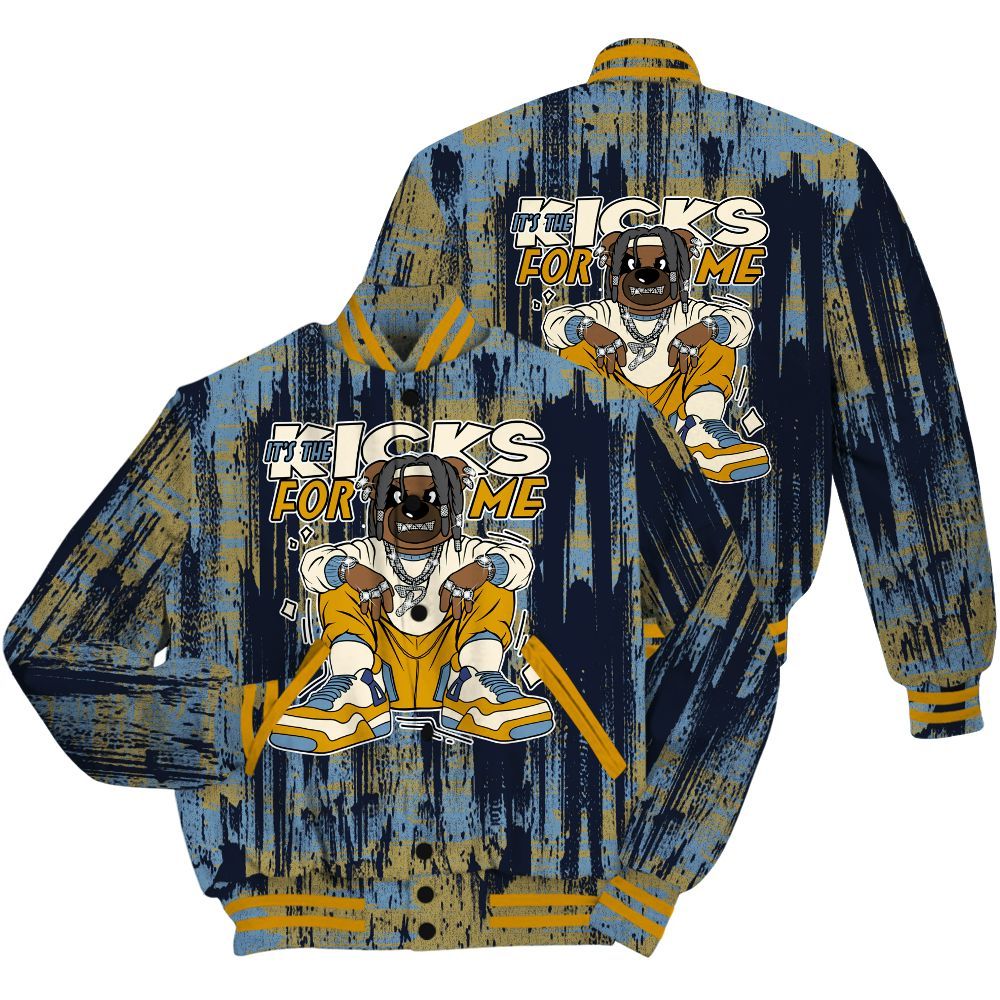 Varsity Jacket To Match High OG First In Flight 1s Shirt - Sneakers Bear Glitch Art All Over Print