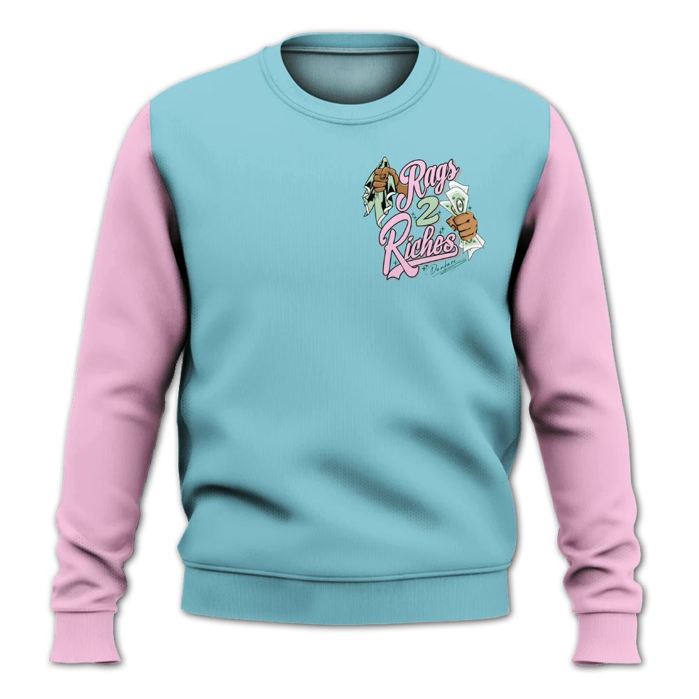 Sweatshirt To Match SB Dunk Low Visty - Custom Name Rag 2 Riches All Over Print