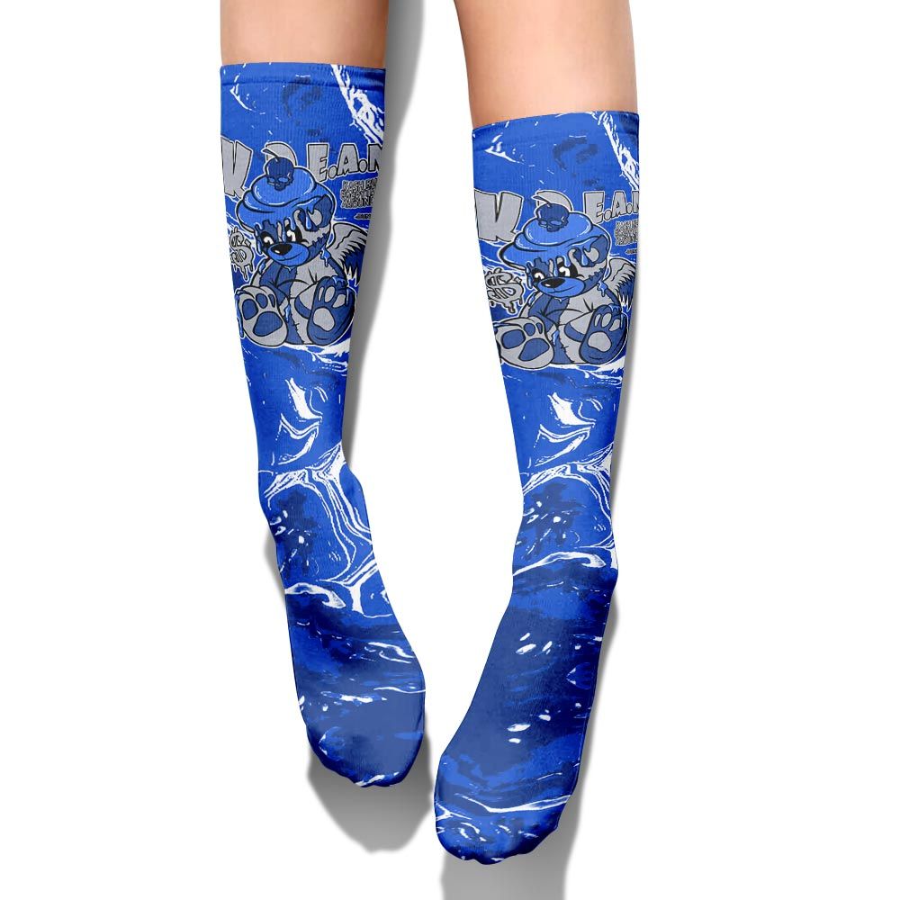 Sock To Match Air Foamposite One Royal - Loot Bear Liquid