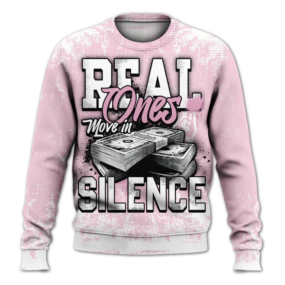 Sweatshirt To Match Orchid 4s - Move In Silence Money Street Retro All Over Print