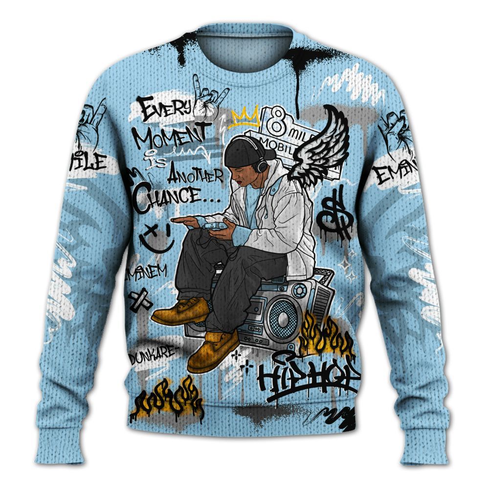 Sweater To Match Legend Blue 11s - 8Mile Movie Graffiti Graphic