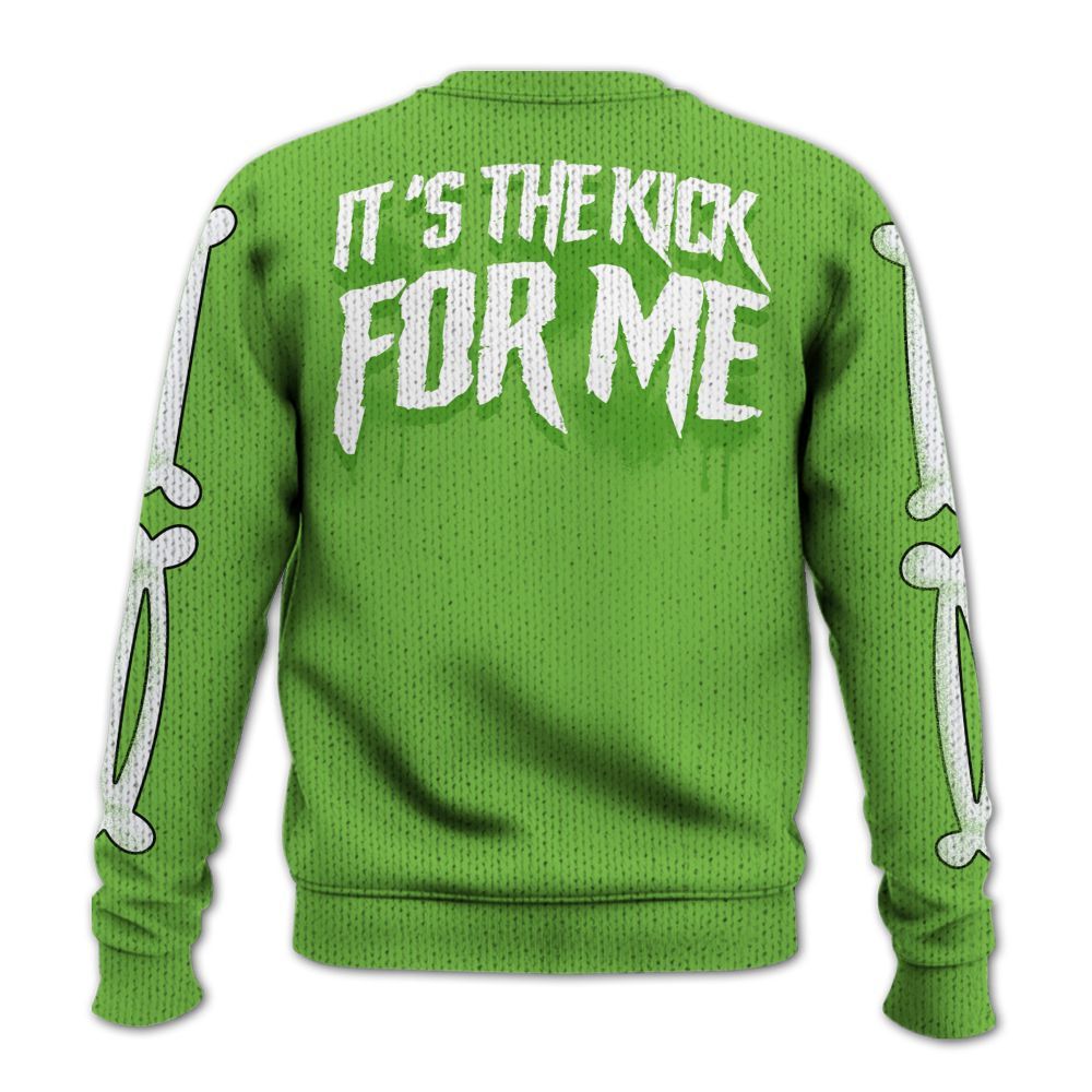 Knitted Sweater To Match Air Max Waffle SP Action Green - It's The Kick For Me