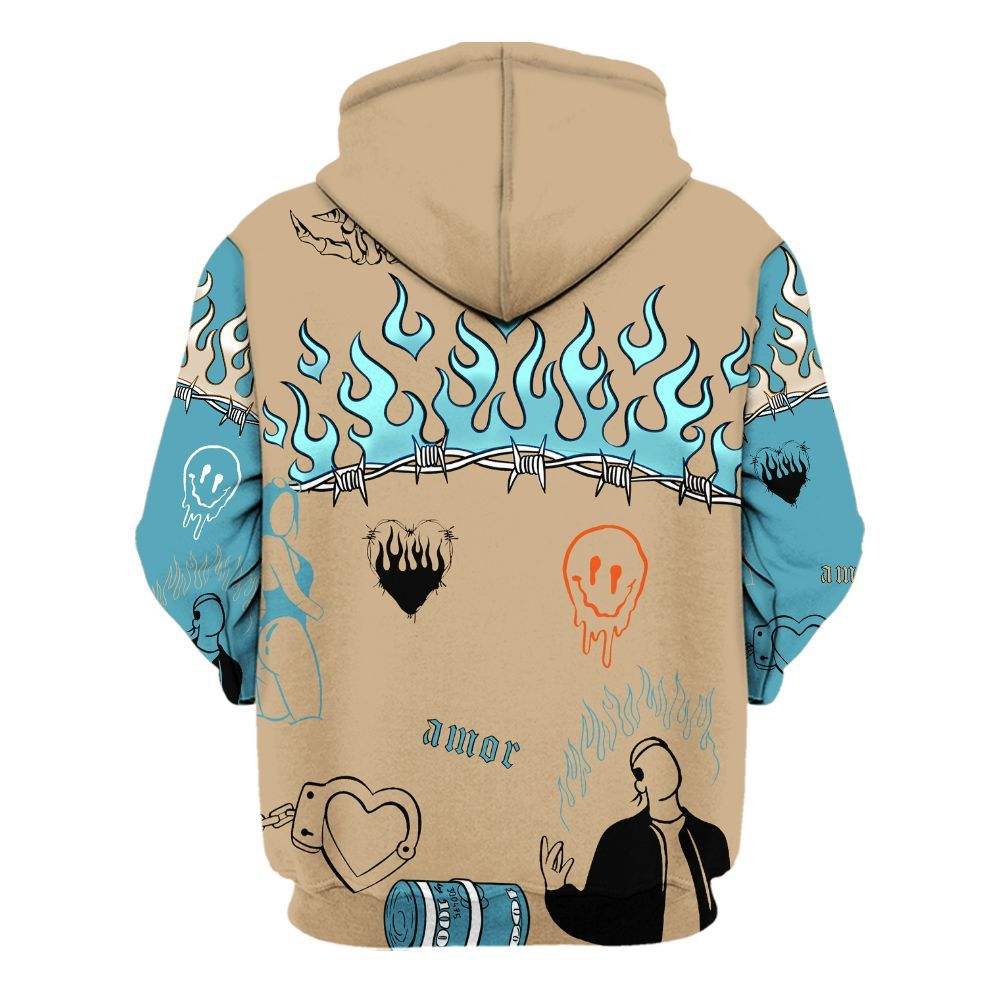 Hoodie To Match H-Town 11s - Snake Trust No One All Over Print