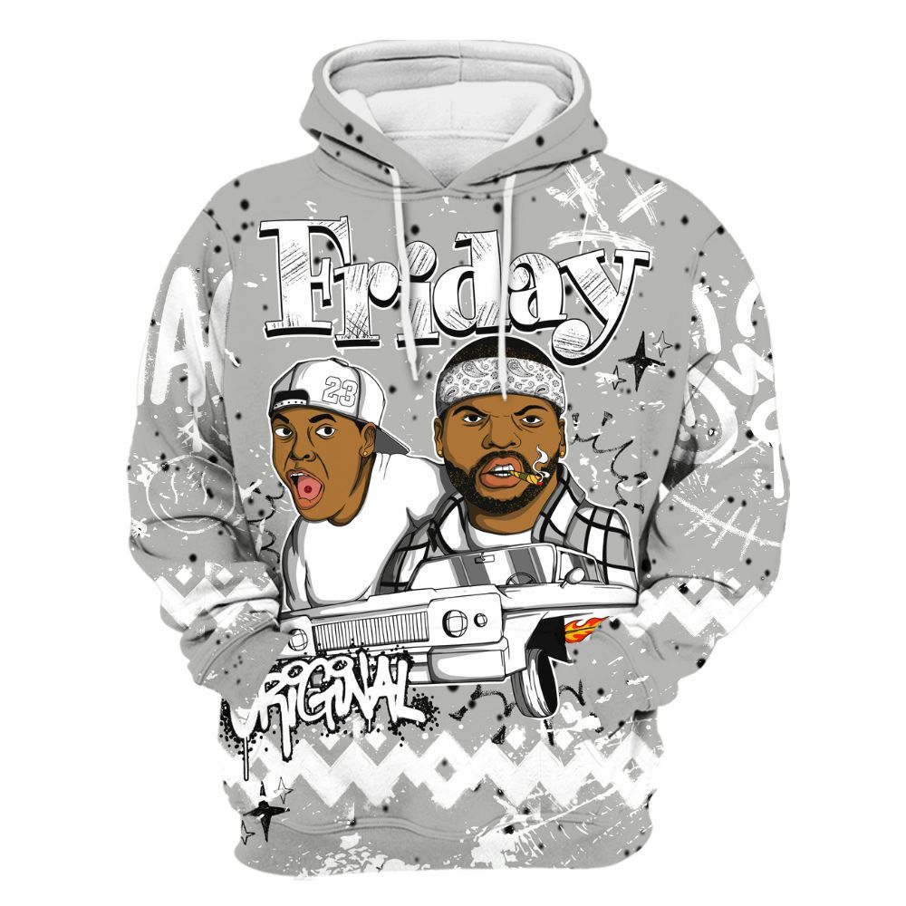 Hoodie To Match Retro White Oreo 4s - Friday Sneaker Crayon All Over Print