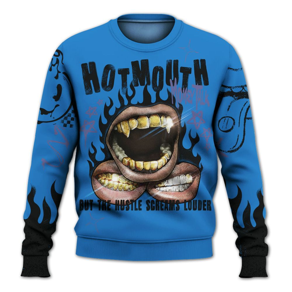 Sweatshirt To Match Hi-Res Blue 700s - Mouth Burning Street Style All Over Print