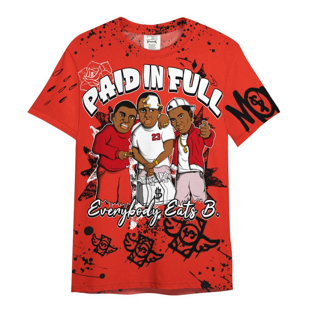 Shirt To Match Air Force 1 Low GS Valentine's Day - Everybody Paid In Full Crayon All Over Print