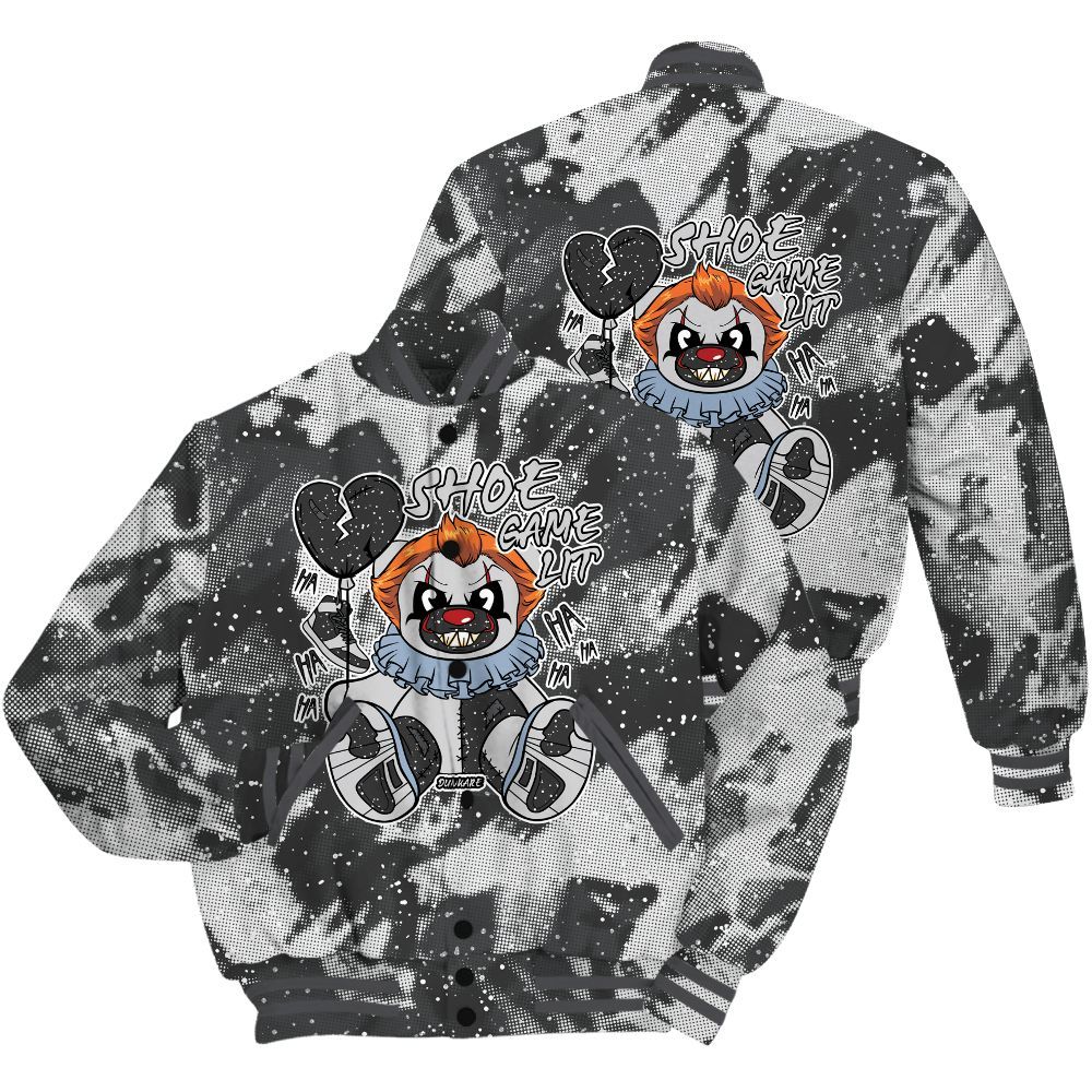 Varsity Jacket To Match Reverse Oreo 6s Shirt - Shoe Game Bear Abstract Halftone All Over Print