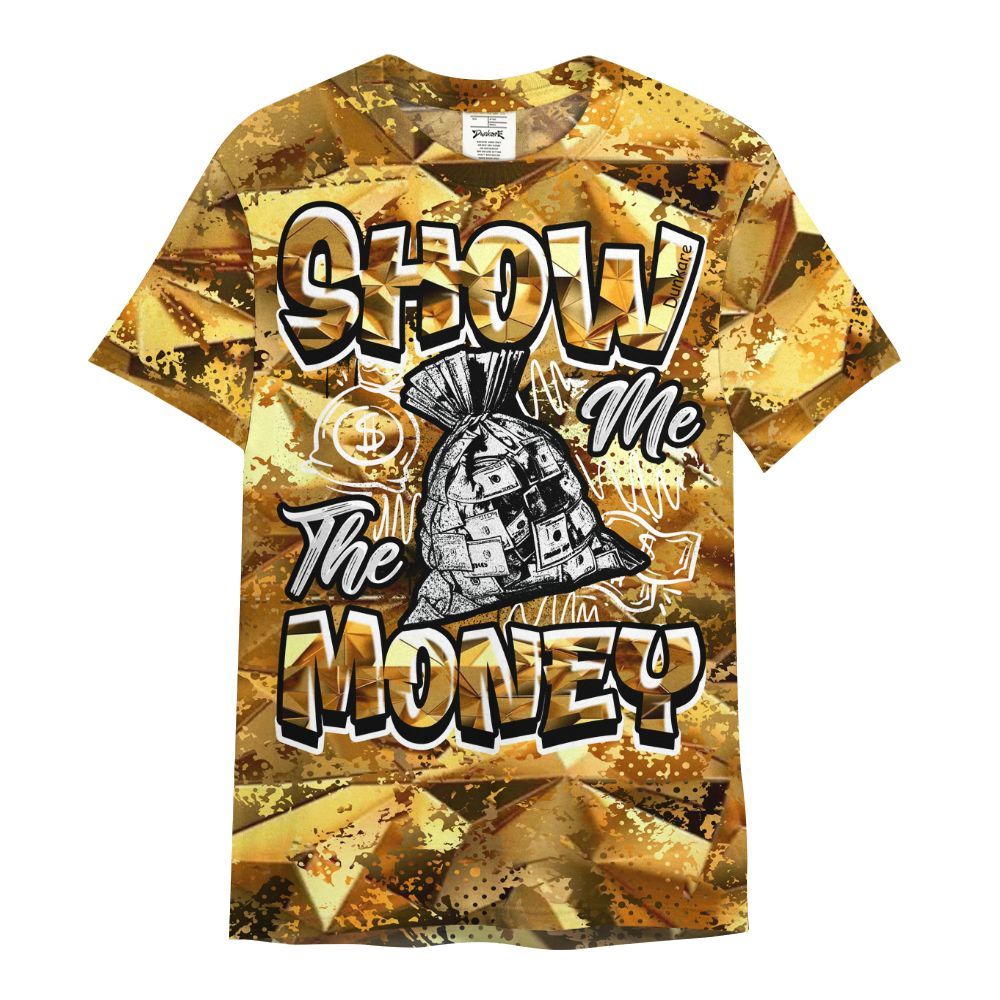 Shirt To Match NET Gold 4s - Show Me The Money Retro All Over Print