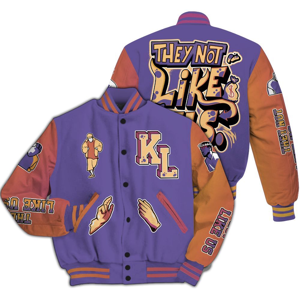 Varsity Jacket To Match Book Sunset 1s - Dislike Us Graphic All Over Print