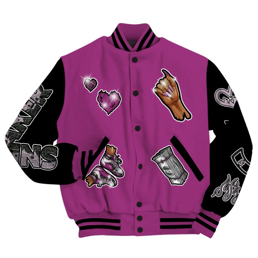 Varsity Jacket To Match Air Max Sunder Gore Tex Bold Berry - Sneakerz Girlz All Over Print