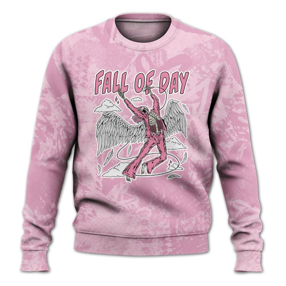 Sweatshirt To Match Orchid 4s - Fall Of Days Skeleton Heart All Over Print