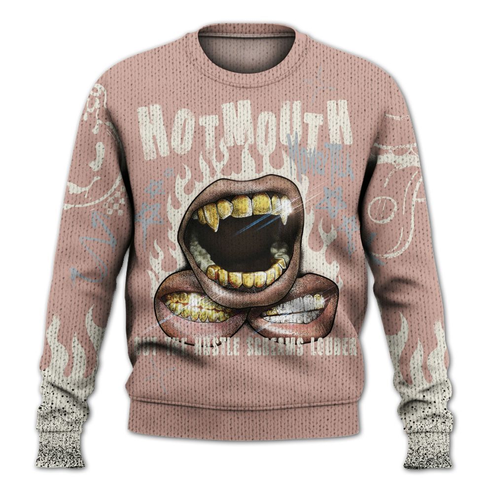Knitted Sweater To Match Air Force Low 1 Arctic Orange - Mouth Burning Street Style