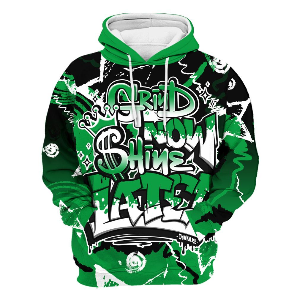 Hoodie To Match Low Lucky Green 1s - Grind Shine Later Drip All Over Print