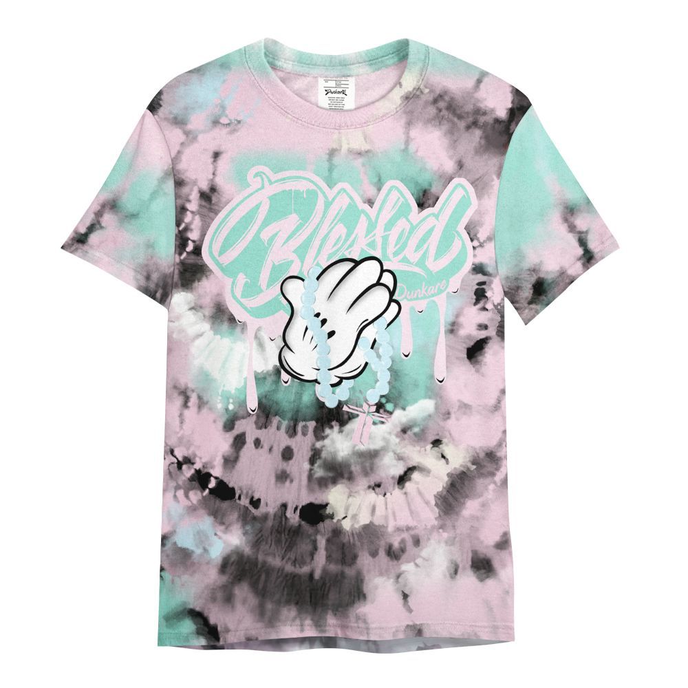 Shirt To Match Retro Easter 5s - God Blessed Tie Dye All Over Print
