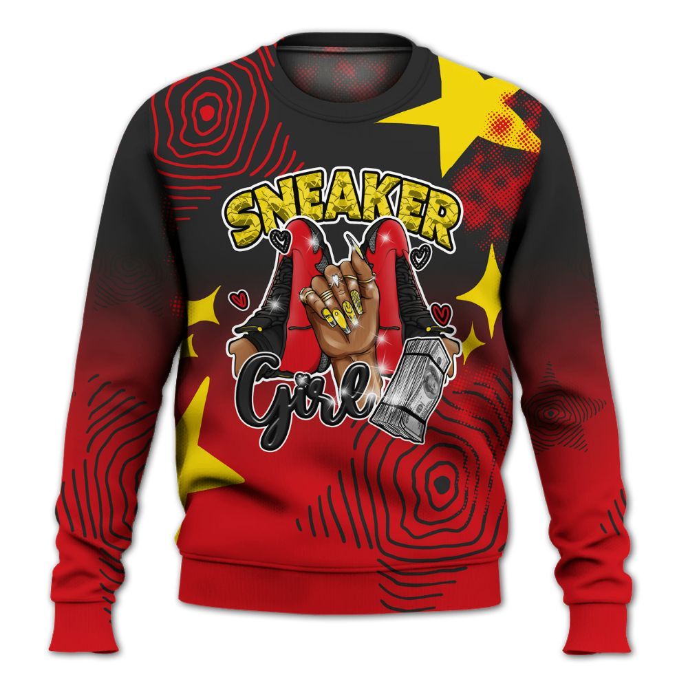 Sweatshirt To Match Ferrari 14s - Sneakerz Girlz Unique Starz All Over Print