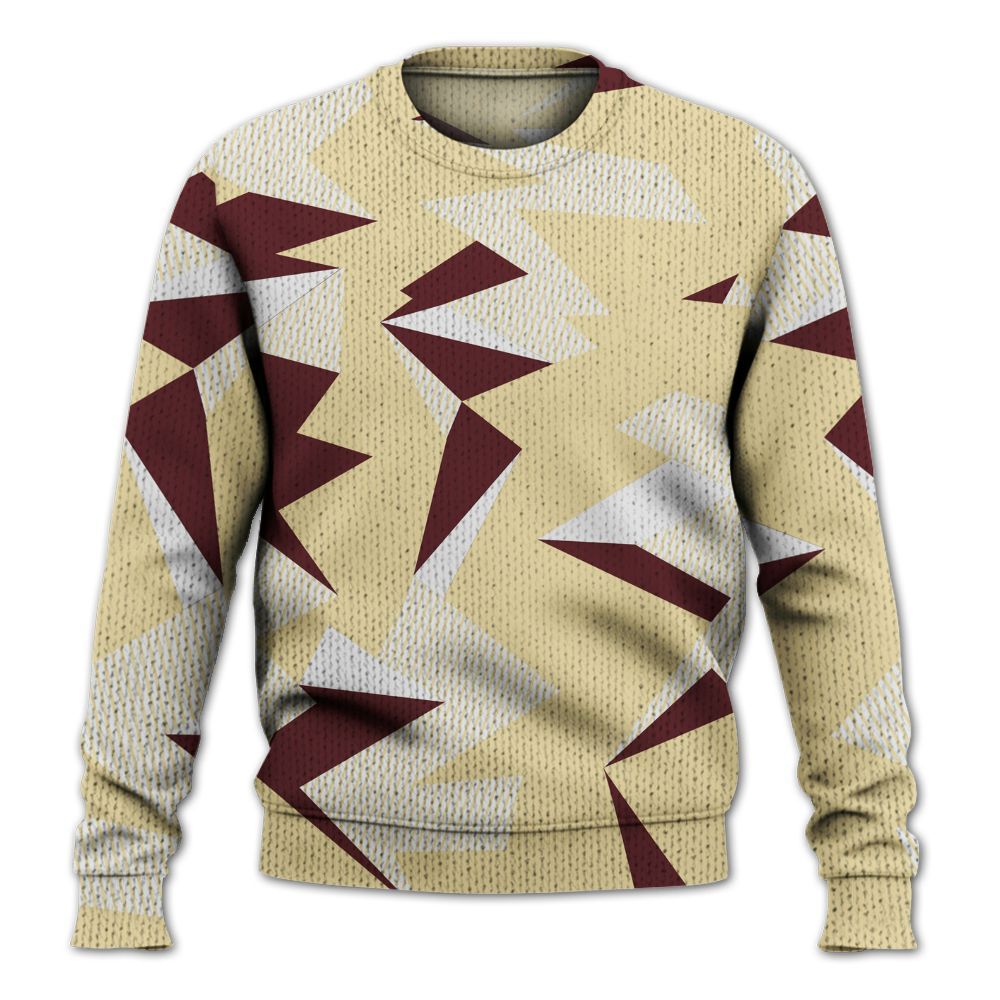 Knitted Sweater To Match Women Phantom 12s - Geometric Camouflage Pattern