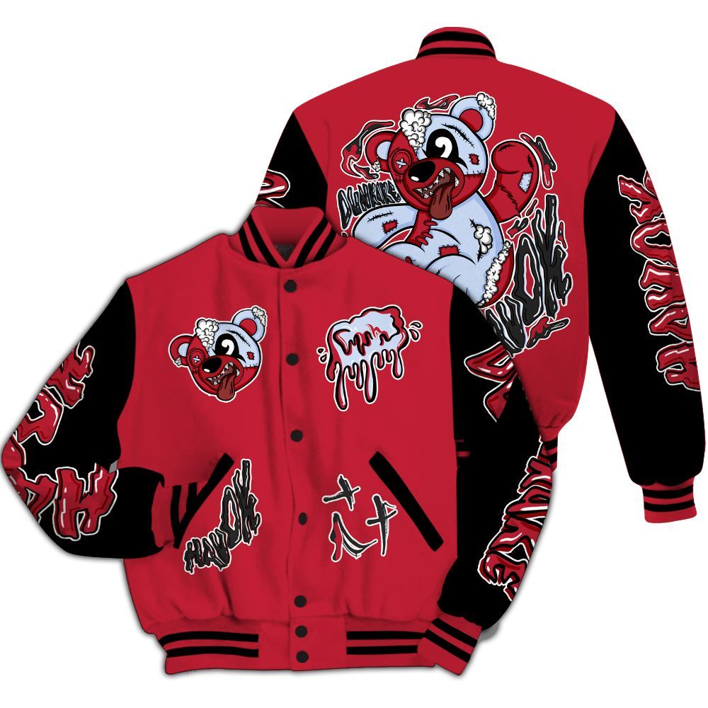 Varsity Jacket To Match Toro Bravo 6s - Havok Bear All Over Print