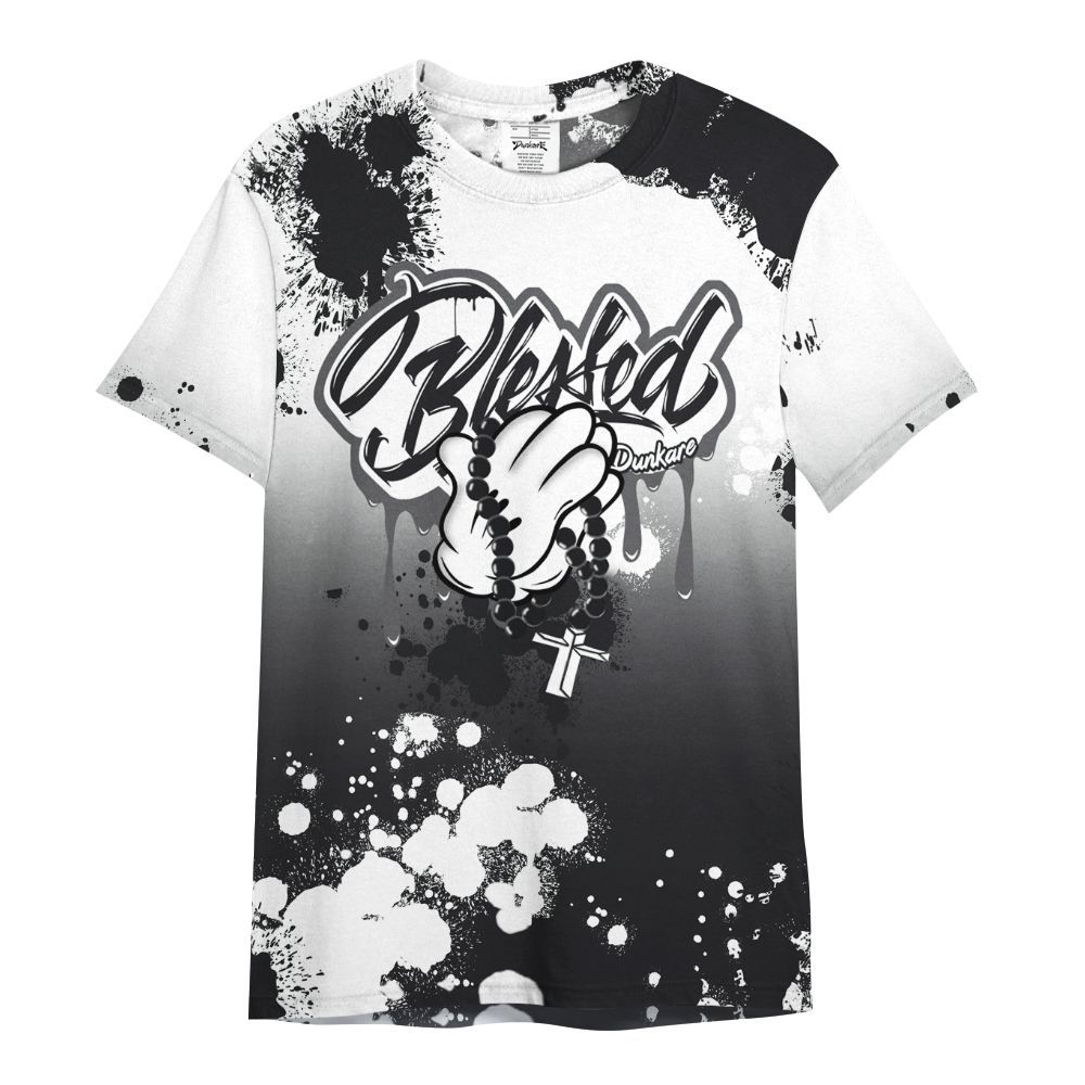 Shirt To Match White Thunder 4s - God Blessed Dripping All Over Print