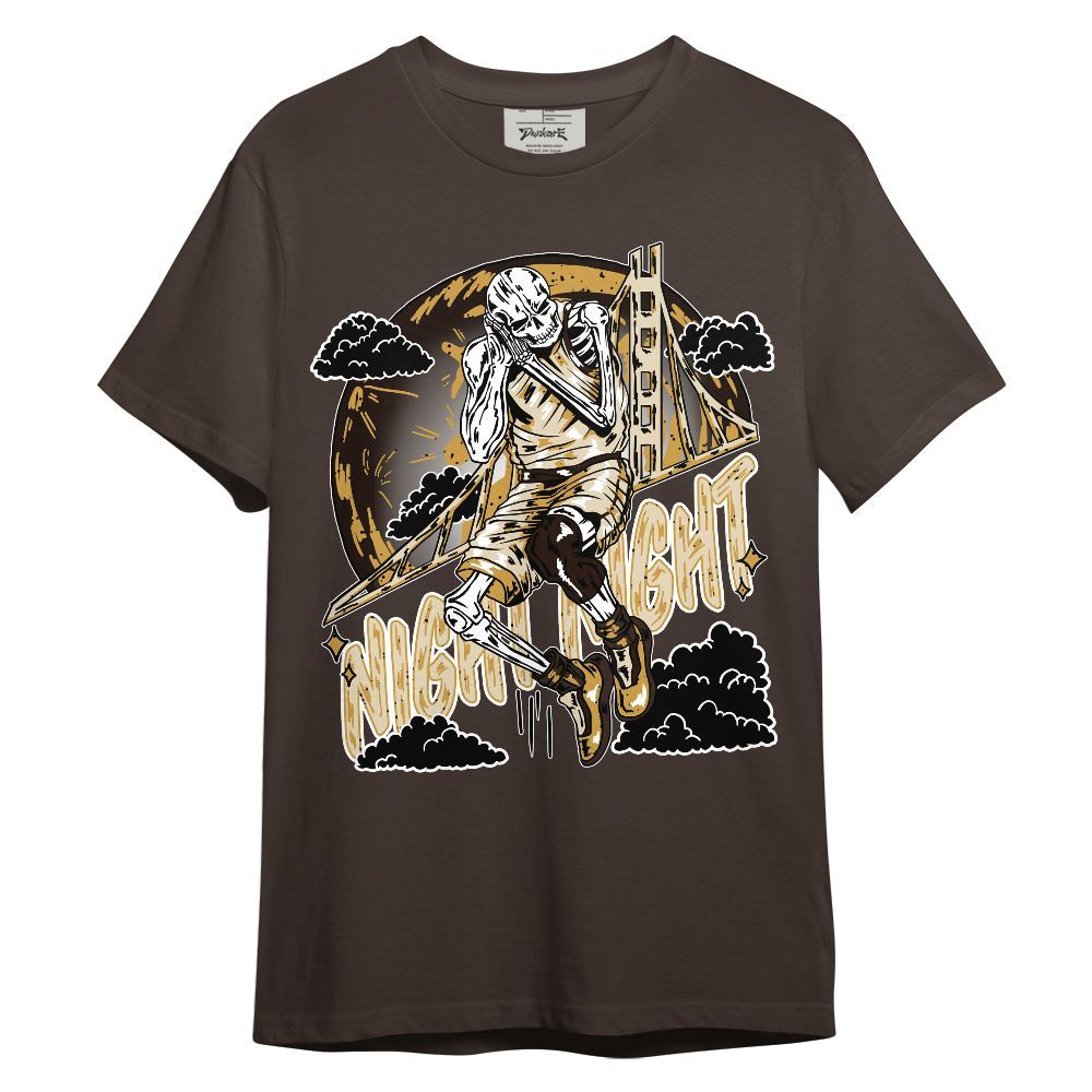 Shirt To Match 2025 Retro Earth 5s Shirt - Golden Night Skeleton Graphic