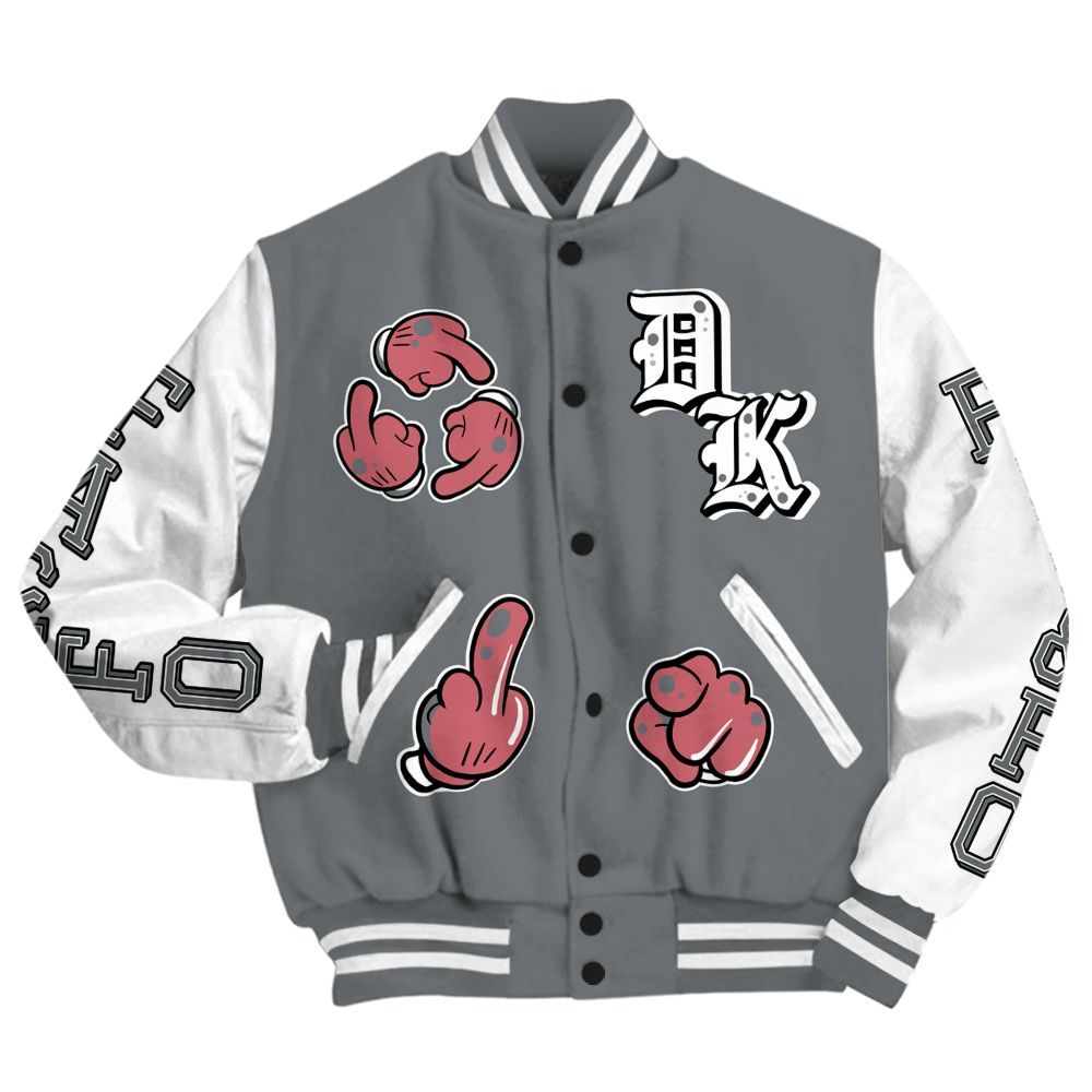 Varsity Jacket To Match Retro Fire Red 9s - F Around Find Out Graphic All Over Print