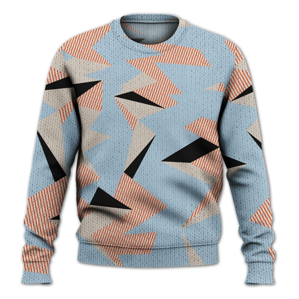 Sweater To Match High OG Alaska 1s - Geometric Camouflage Pattern Graphic