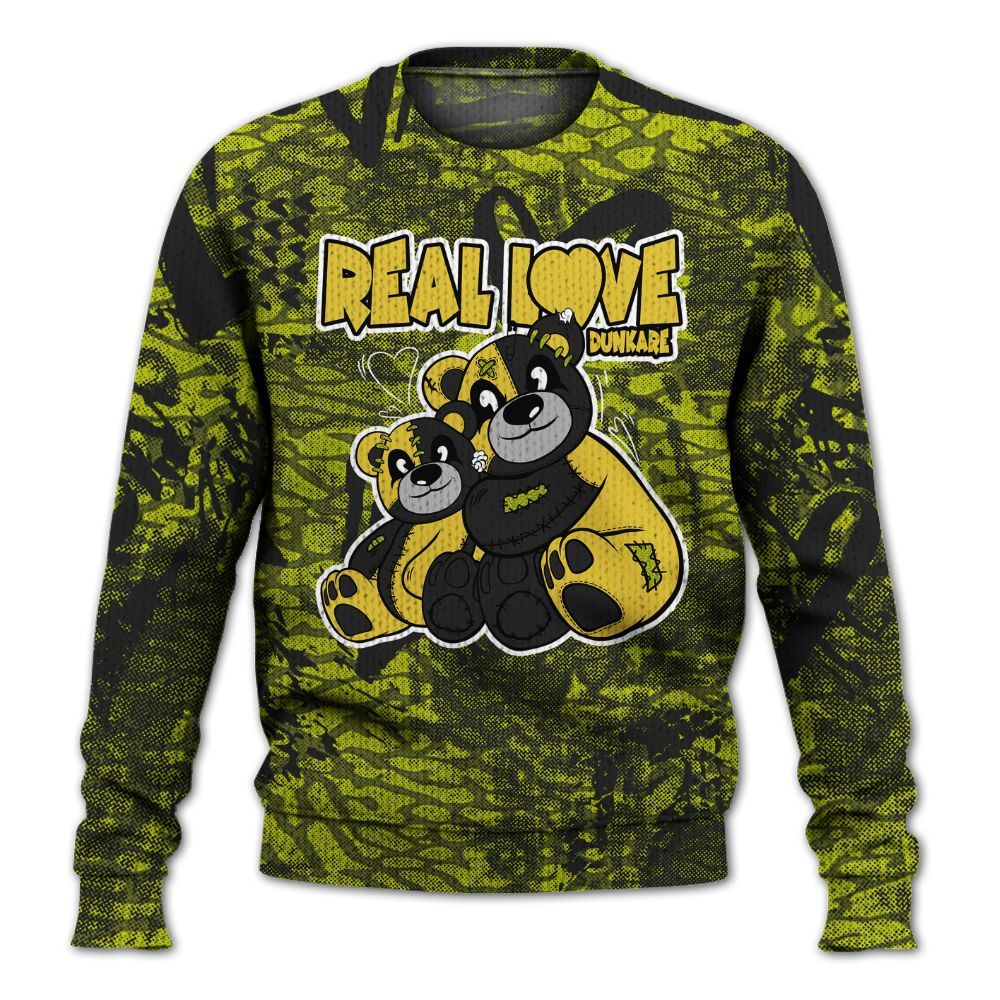 Knitted Sweater To Match Dunk Low QS Halloween Skull - Sincere Fondness Bear