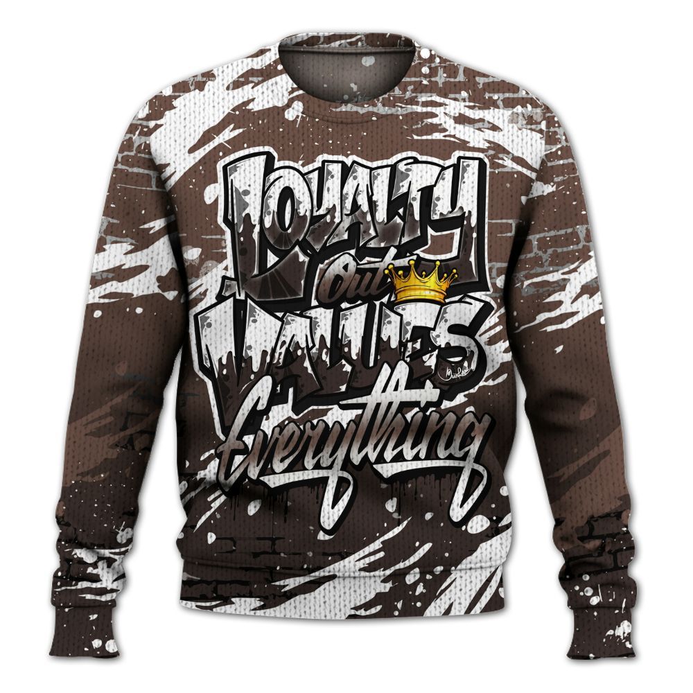 Knitted Sweater To Match Air Force 1 Low Escape - Values Of Loyalty Drip